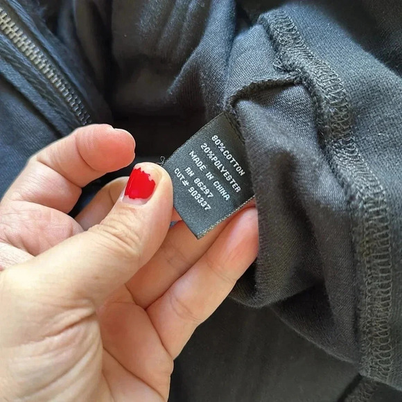 NWT BCBGMaxAzria Velvet Rhinestones Iridescent Roses Hoodie Track Suit 2-Piece - Picture 12 of 13